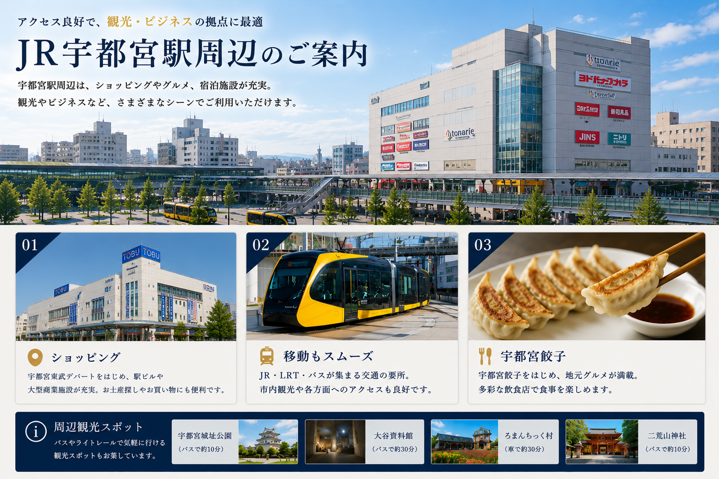 JR宇都宮近辺のご案内